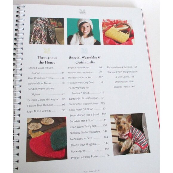 Tis The Season To Crochet Pattern Book - Holiday Decorations Wearable Gifts - Picture 4 of 4